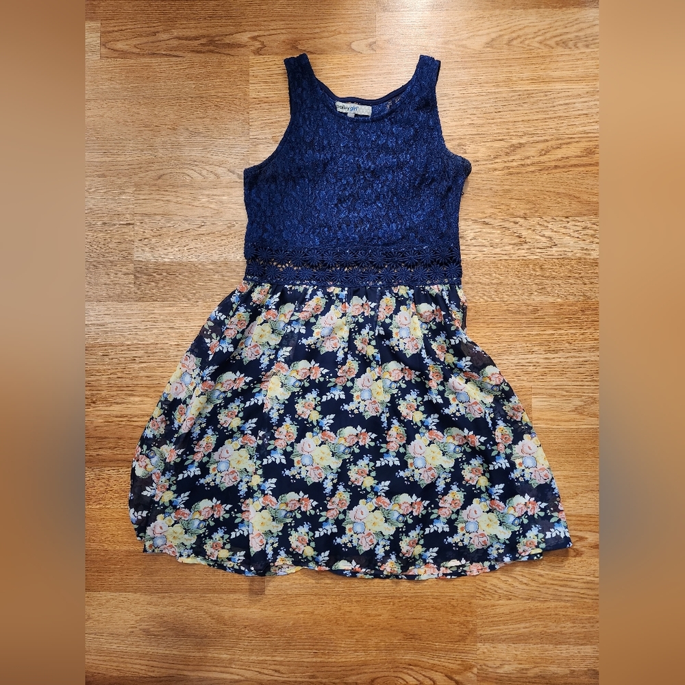 Bailey Girl Floral Lace Dress (M)